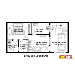house plan 50/23 23×50sq ft north face lalit
