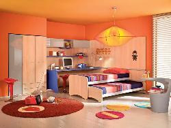 orange colour perfectly used:) Interior Design Photos