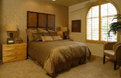 A room with wide wooden window 15feet wide 43feet lenth