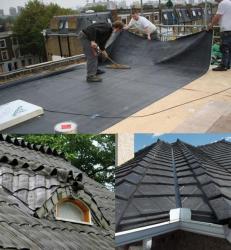 Rubber Roofing Slopping roof
