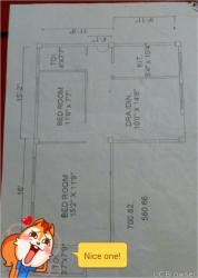 Ground Floor Plan of flat Outerior  in flats