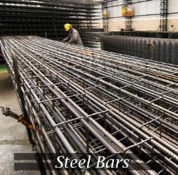 Steel bars at construction site 22 x 50 ft site