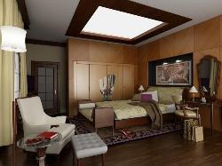 Bedroom with Skylight Interior Design Photos