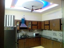 kitchen ceiling design with a space for fan Interior Design Photos