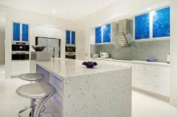 kitchen design with full ventilation in white color Ventilation design