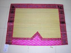 indian chatai or plastic woven carpet Chat design