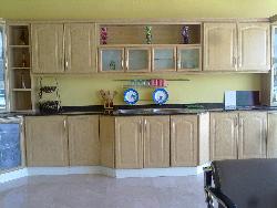 wooden kitchen with granite counter top Interior Design Photos