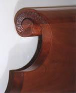 Arm edge design for chair
Headboard/ Foot board design for bed Side board