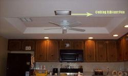 Kitchen Ventilation (Ceiling Exhaust Fan) Corner ventilation