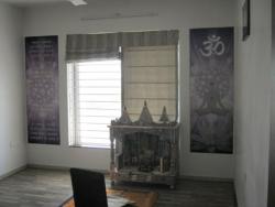 Residential Interior wall Graphic For Temple Room  Puja temple