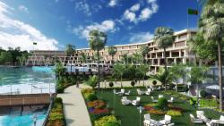 3D Exterior Rendering Resort Design Waterdroplet resort