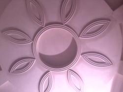 POP false ceiling flower pattern by maqbool intirior Pattern of sunmica in almira