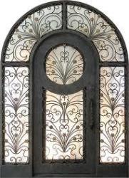 Metal grill for Arched Windows Designs of window grill