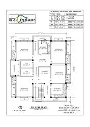 house plan for 37 feet by 41 feet plot 31ã—119 foot