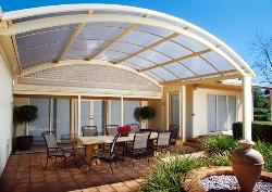 Veranda with Curved Roof Interior Design Photos