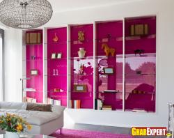 Wall shelves design for bold room Interior Design Photos