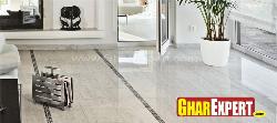 White Marble Flooring Marble chips