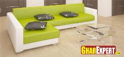 Green Color Sofa Interior Design Photos