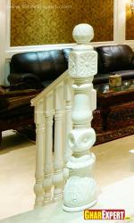 carved Balustrade and newel design in wood Interior Design Photos
