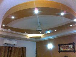 Wooden ceiling design with lights Interior Design Photos
