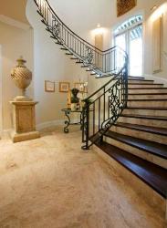 Stair Design and Marble floor Interior Design Photos