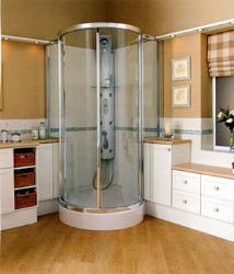 Corner Shower Enclosure Bathroom Interior Design Photos