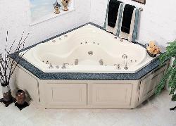 Corner bath Jacuzzi Unit in Bathroom Interior Design Photos