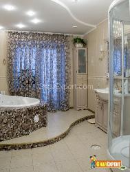 Matching Curtains and Bathtub Interior Design Photos