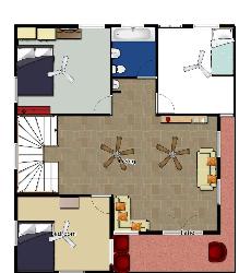 First Floor Planning Of Duplex 36*40 20ã—36 north face