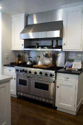 Modern Kitchen Cooking Range and hob in steel finish Interior Design Photos