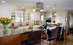 Large space kitchen interior in modern style Interior Design Photos