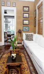 Living Room White sofa Interior Design Photos