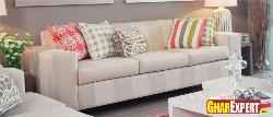 Sofa with Colorful Pillows Interior Design Photos