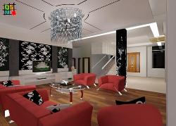 Red Sofas Interior Design Photos