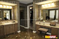 Master bathroom vanity and dressing table   Dress table