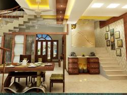 living n stairwell view/ Durgapur Interior Design Photos
