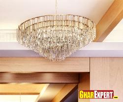 Crystal Chandelier with silver finish Interior Design Photos